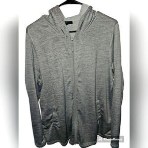 32 Degrees Cool Women's Lightweight full Zip Hoodie Gray XL